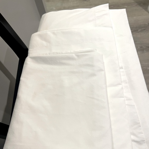 Matouk White Sheet Set and Duvet Cover - Picture 3 of 3